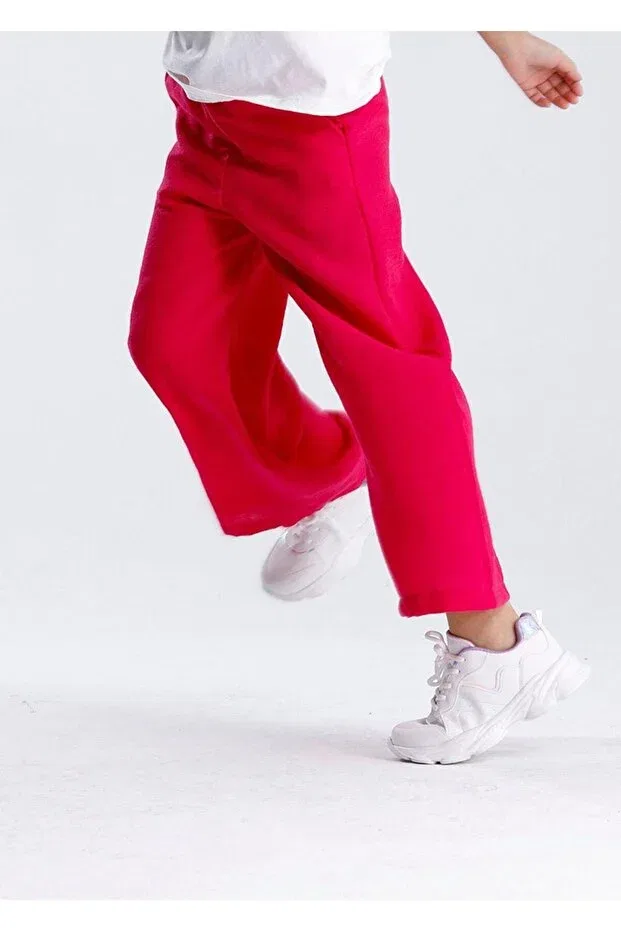Детские брюки для девочек утепленные с манжетами Joggers Miababy, Fluoria — фото 2