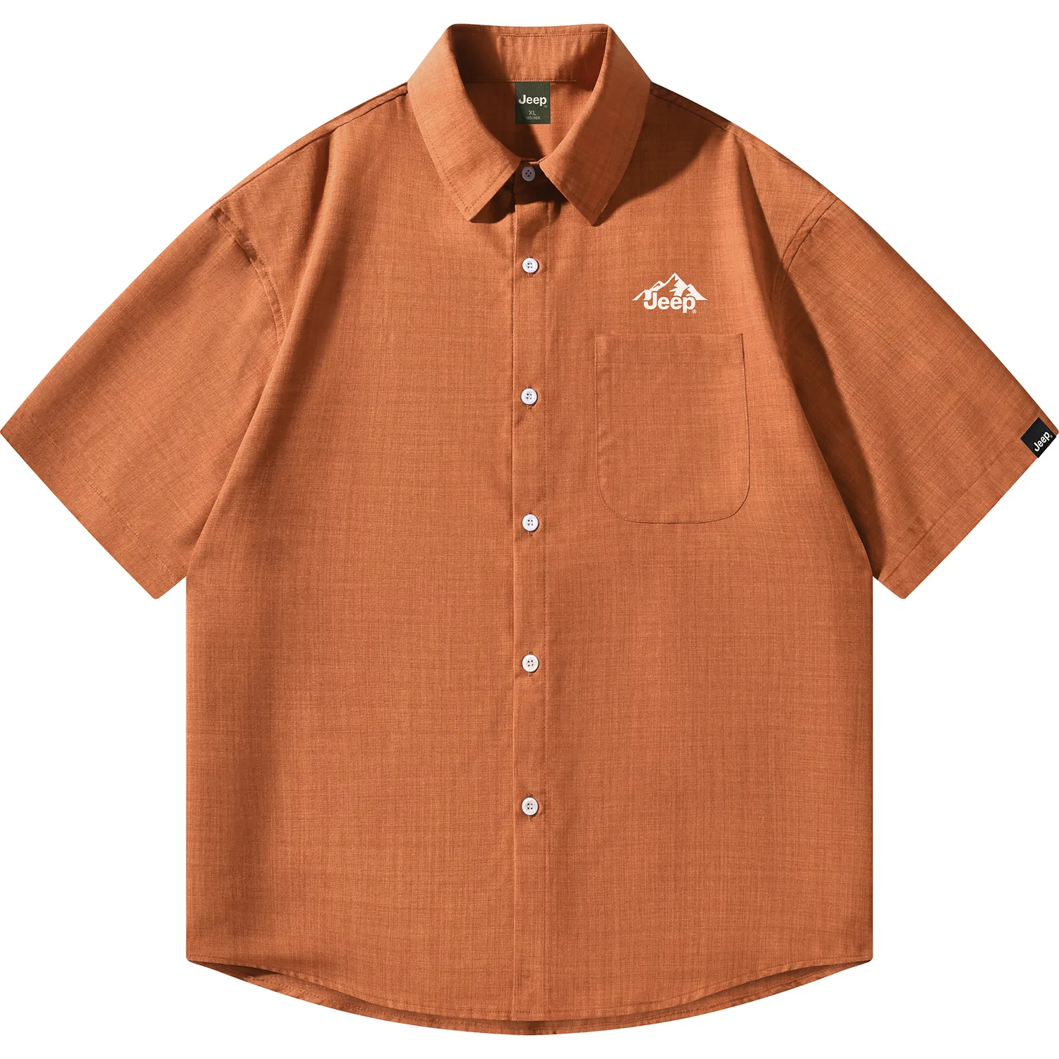 Детская рубашка с коротким рукавом Jeep, Caramel Brown