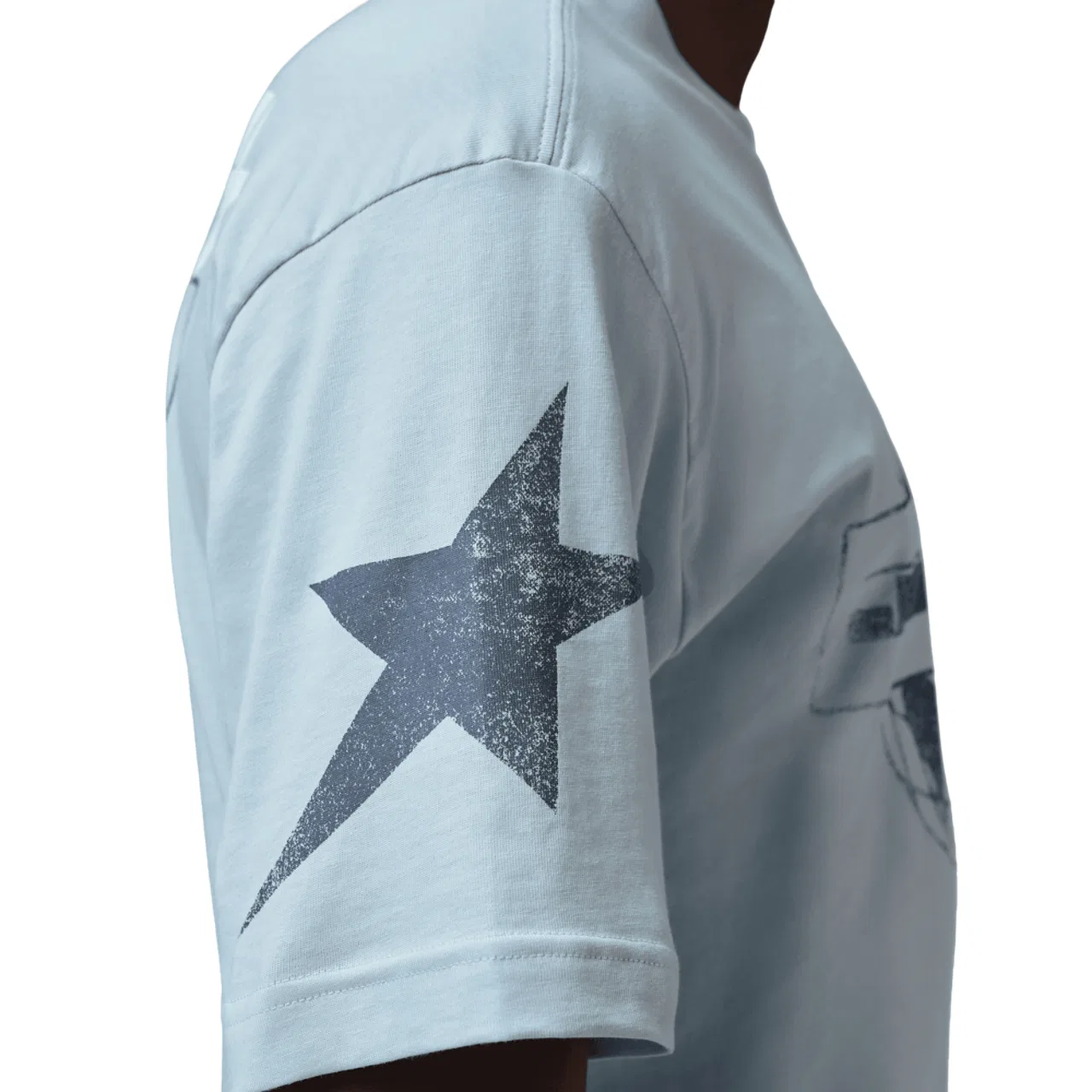 Футболка мужская Star Graphic Short Sleeve Crew Jordan, цвет Aura/Aura — фото 4