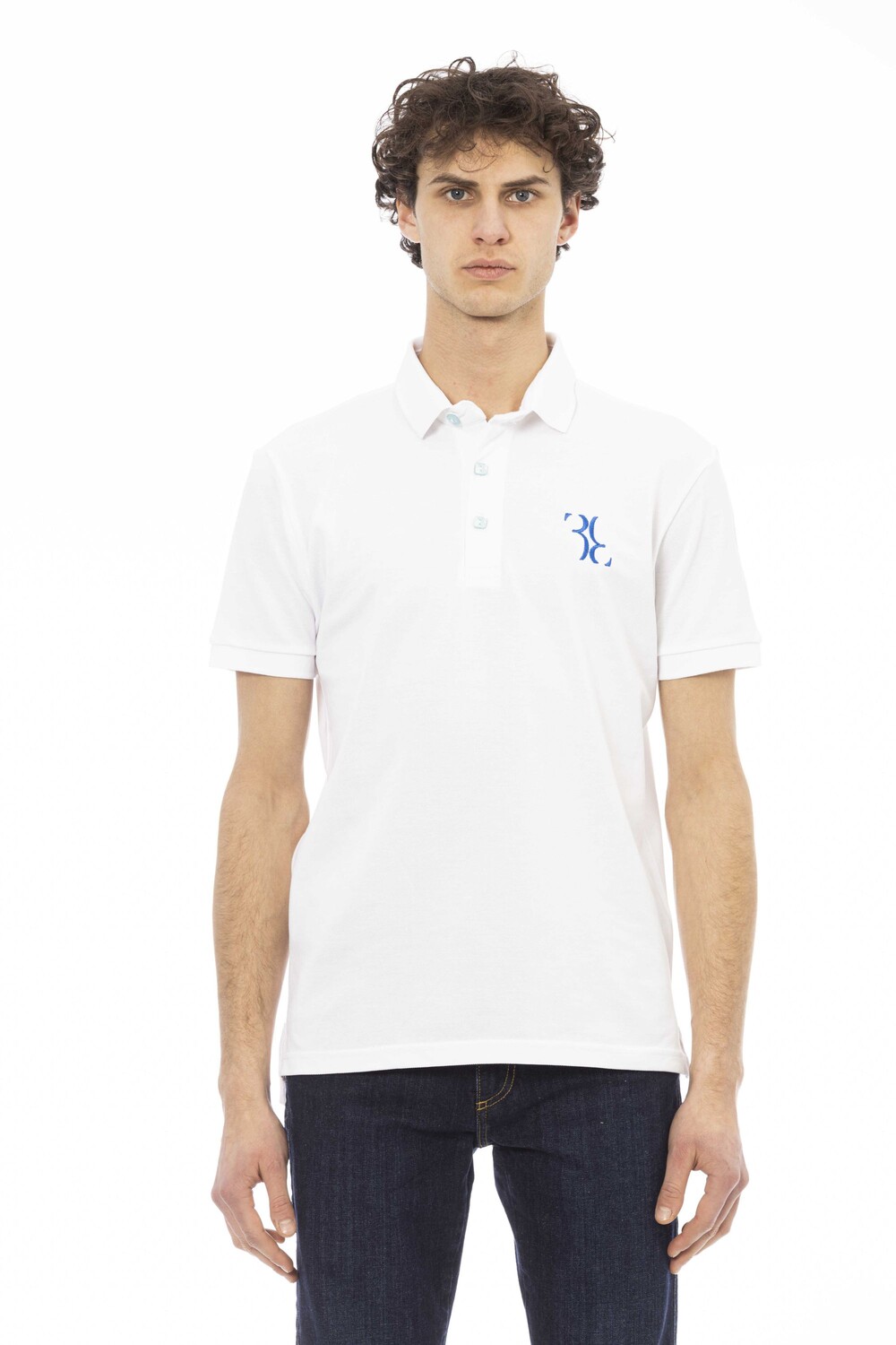

Рубашка-поло Billionaire S/s Crown Embroidery, белый, светло-голубой