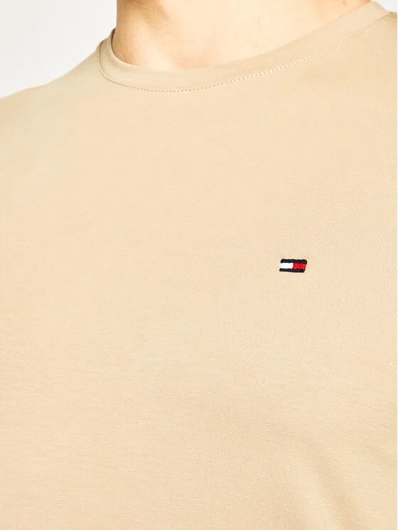 Футболка slim fit Strech Tommy Hilfiger, коричневый — фото 4