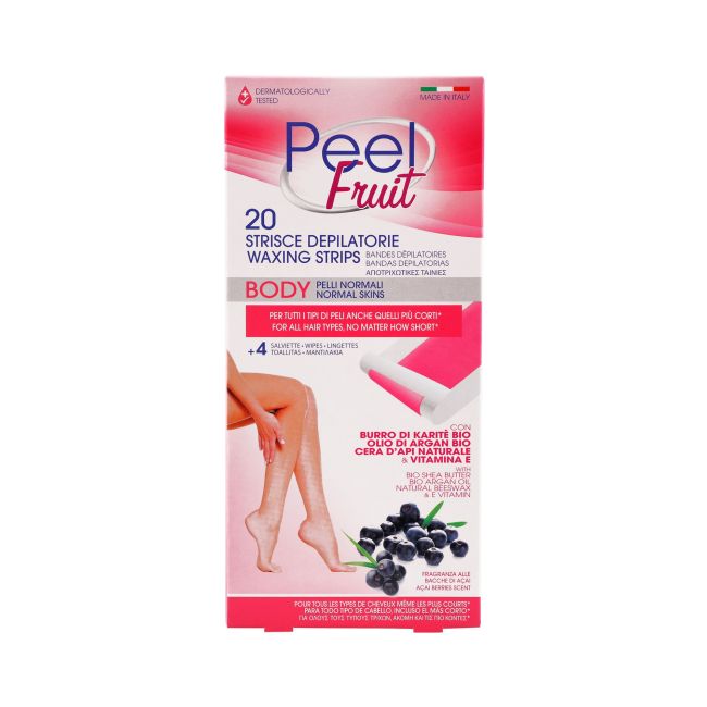 

Восковые полоски для депиляции тела (20 шт.) Peel fruit