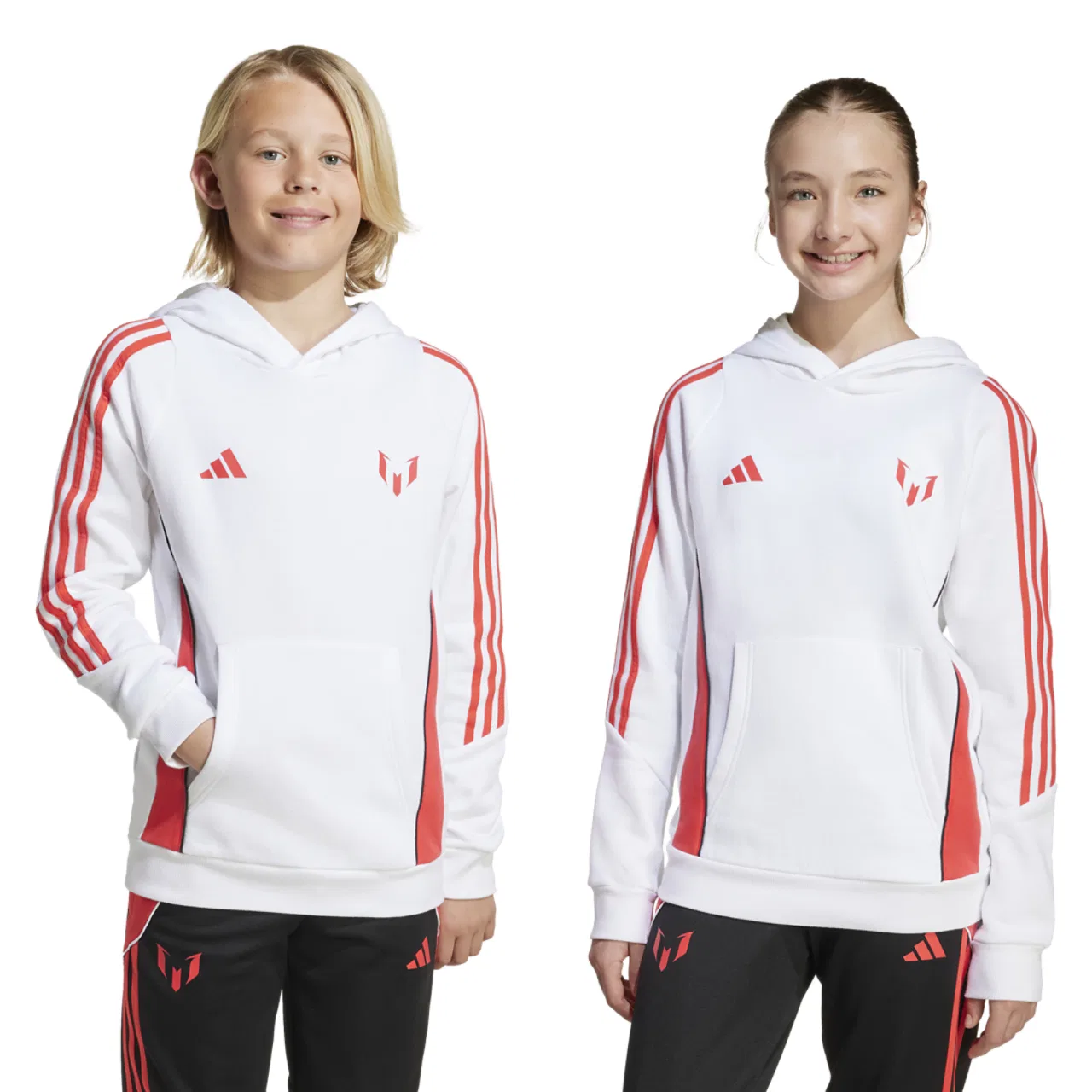 Худи для мальчиков Messi Adidas, белый