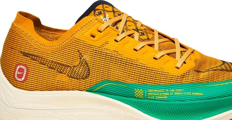 Кроссовки Nike ZoomX Vaporfly NEXT% 2 'Dark Sulfur Stadium Green', желтый — фото 3