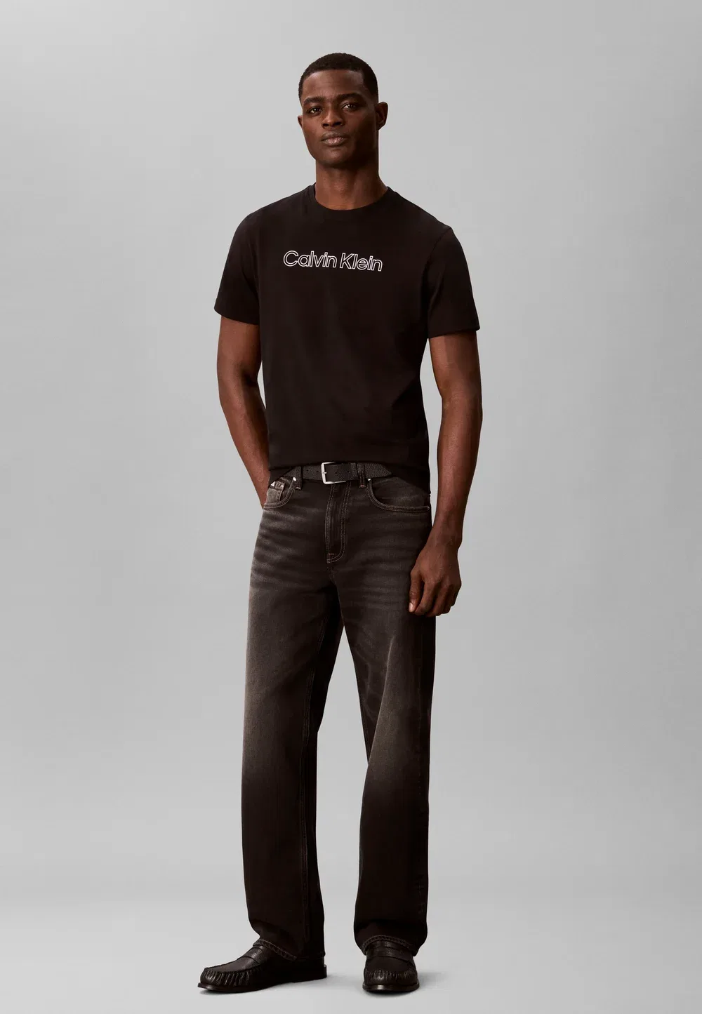 Футболка унисекс с графическим логотипом Calvin Klein, Black — фото 2