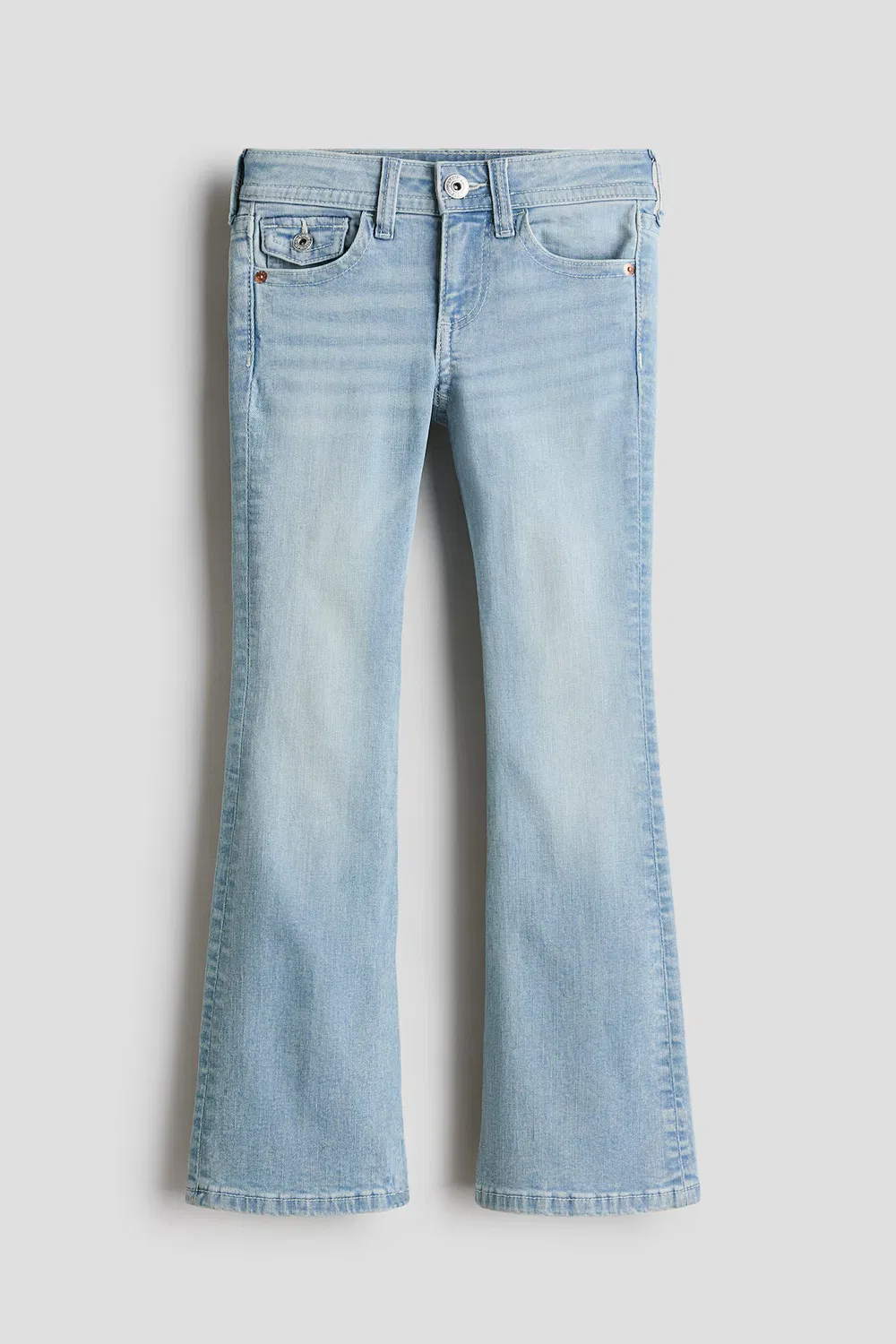 Джинсы-Клеш с низкой посадкой H&M, Helles Denimblau