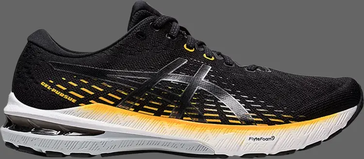

Кроссовки gel pursue 8 'black yellow' Asics, черный