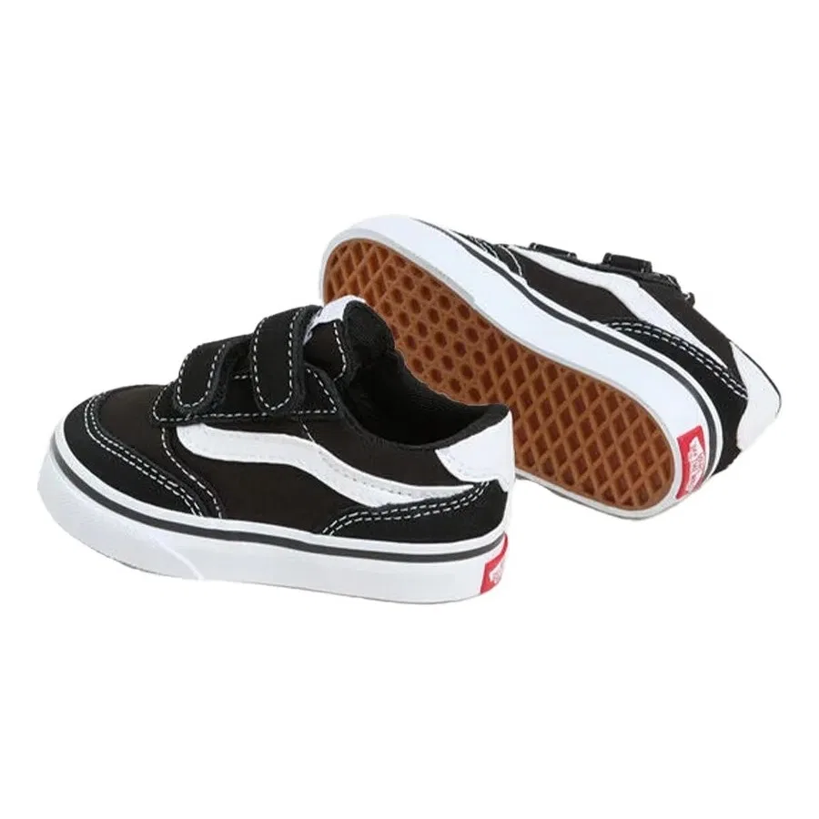 Кроссовки детские с липучками Brooklyn Ls V Vans, Черный — фото 2