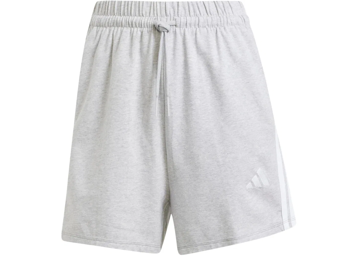 Женские шорты с полосками 3-Stripes Adidas, Light Grey Heather/White