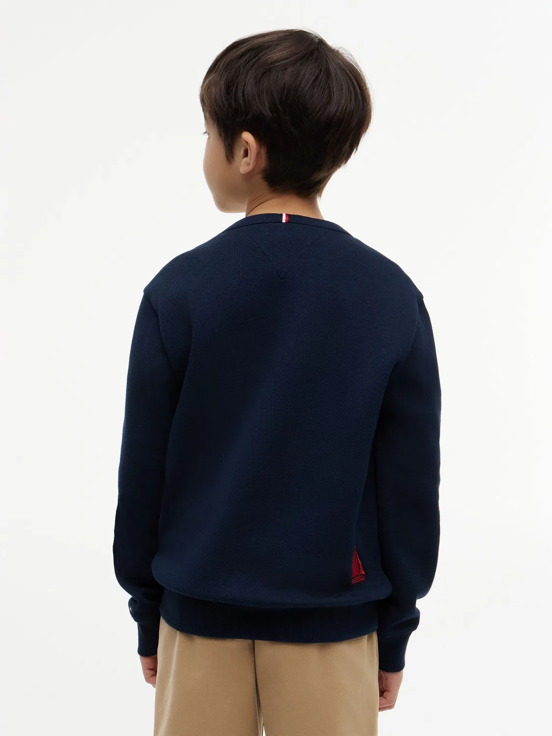 Свитшот с вышивкой, Interlock Pique Tommy Hilfiger, синий — фото 2