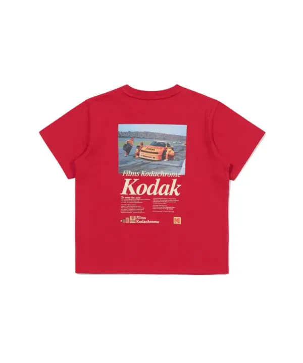 Футболка с графическим принтом, Kodak Kids, красный