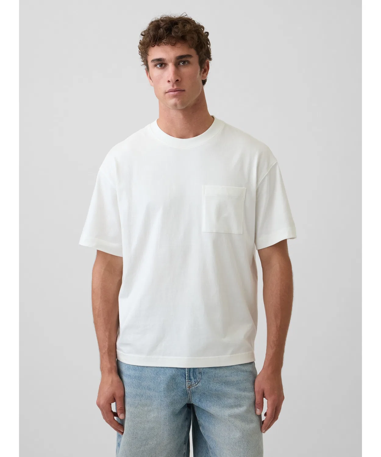Женская футболка оверсайз с коротким рукавом Gap, Off White