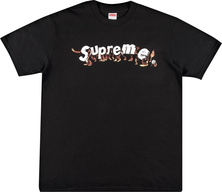 

Футболка Supreme Apes Tee 'Black', черный