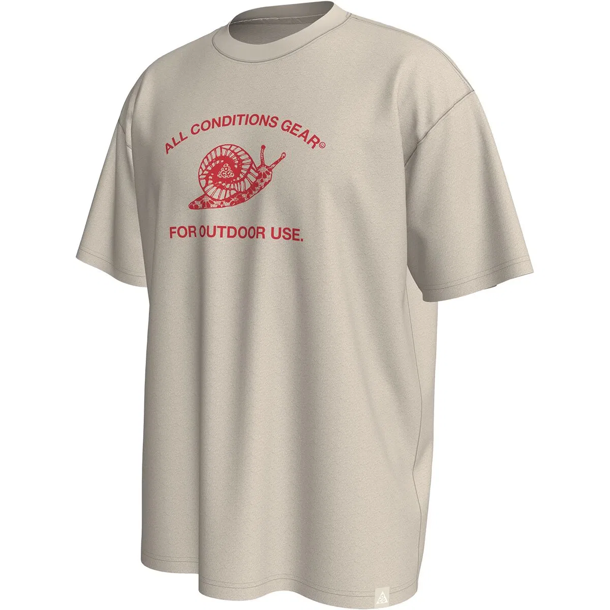 Мужская футболка с принтом ACG Dri-FIT Mystery Snail Nike, Lt Orewood Brn