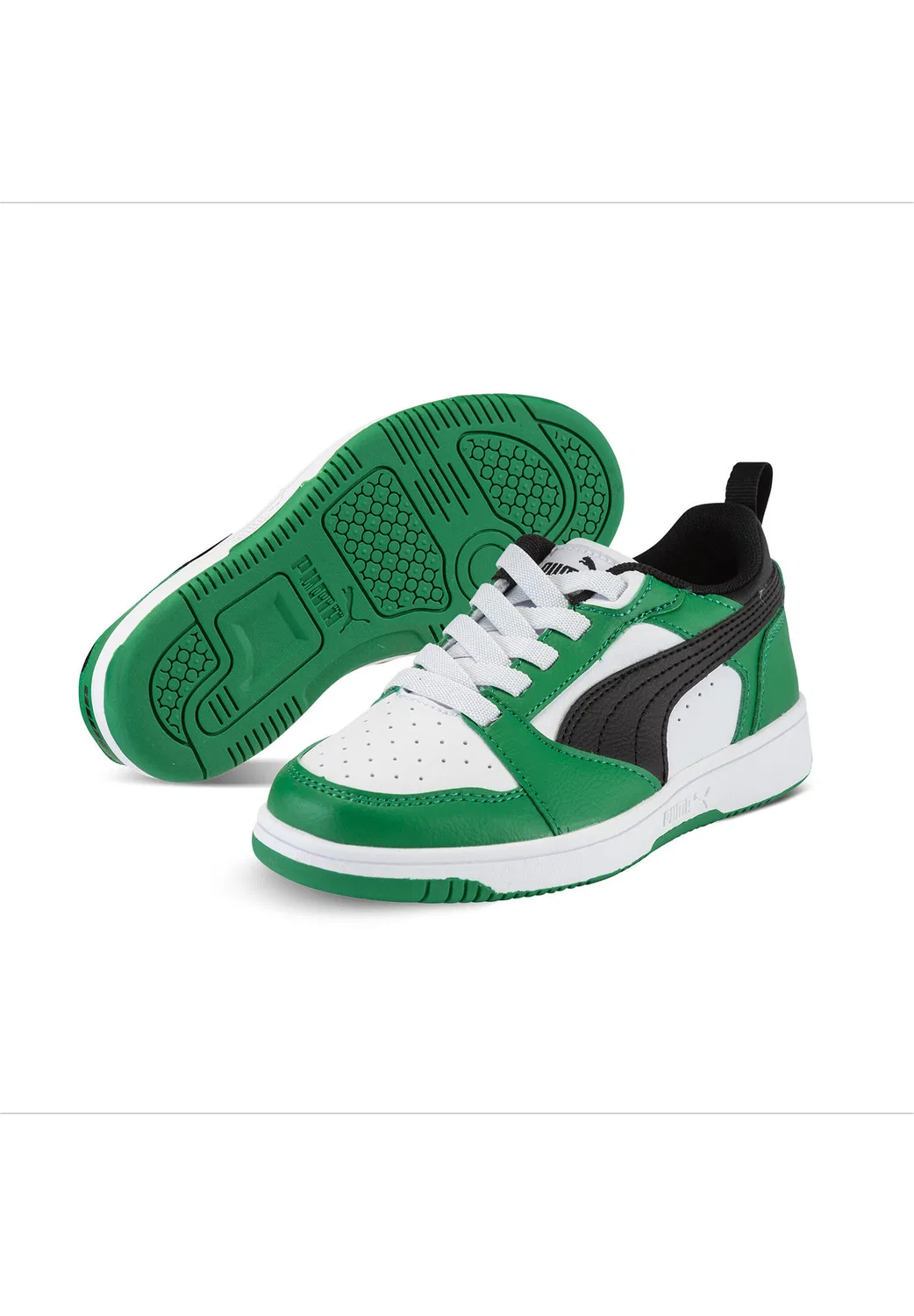 Детские кроссовки Puma Rebound V6 Lo AC PS, Цвет Weiss Grun