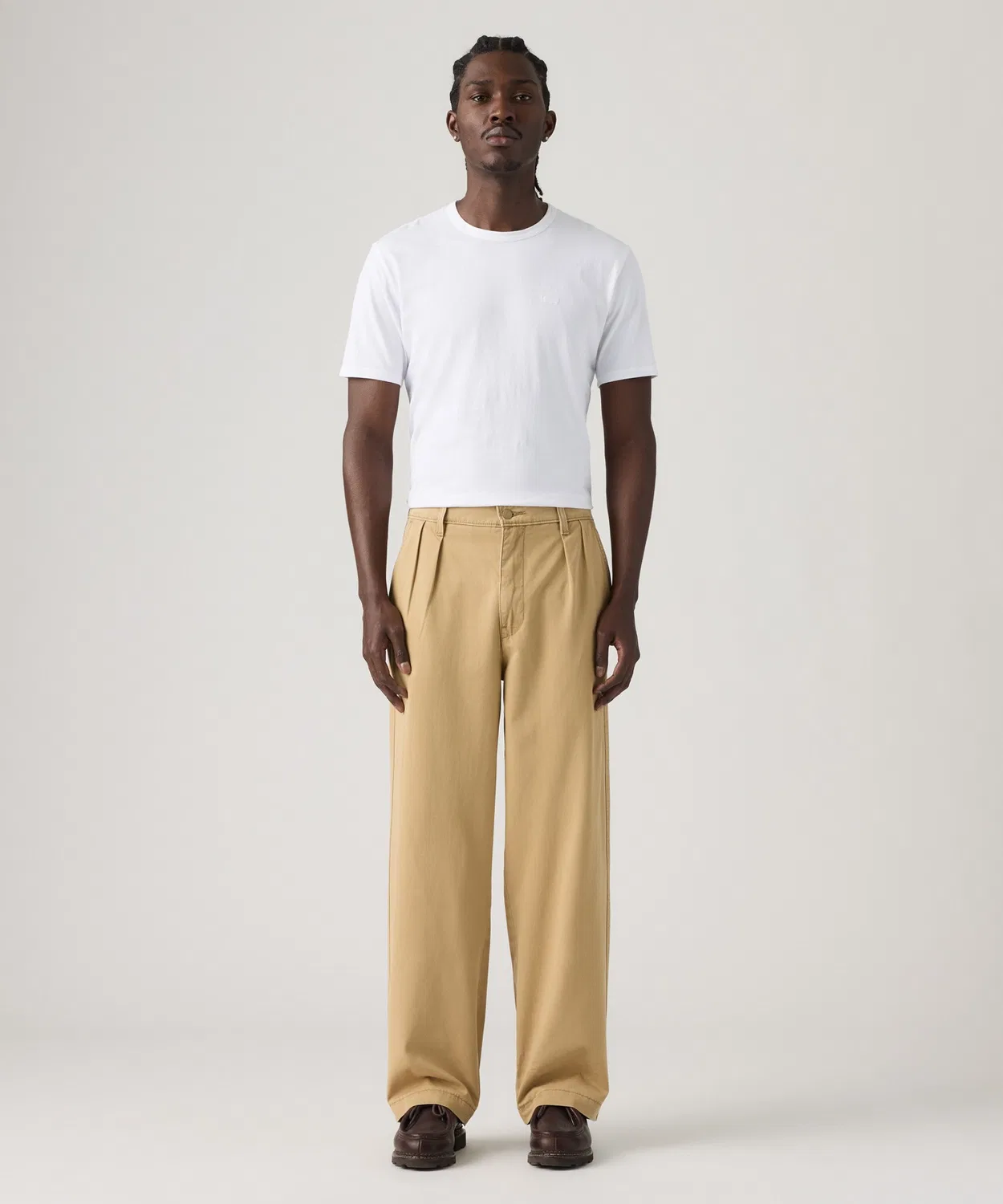 Мужские чиносы свободного кроя с защипами XX CHINO Baggy Pleats Levi's, Beige — фото 2