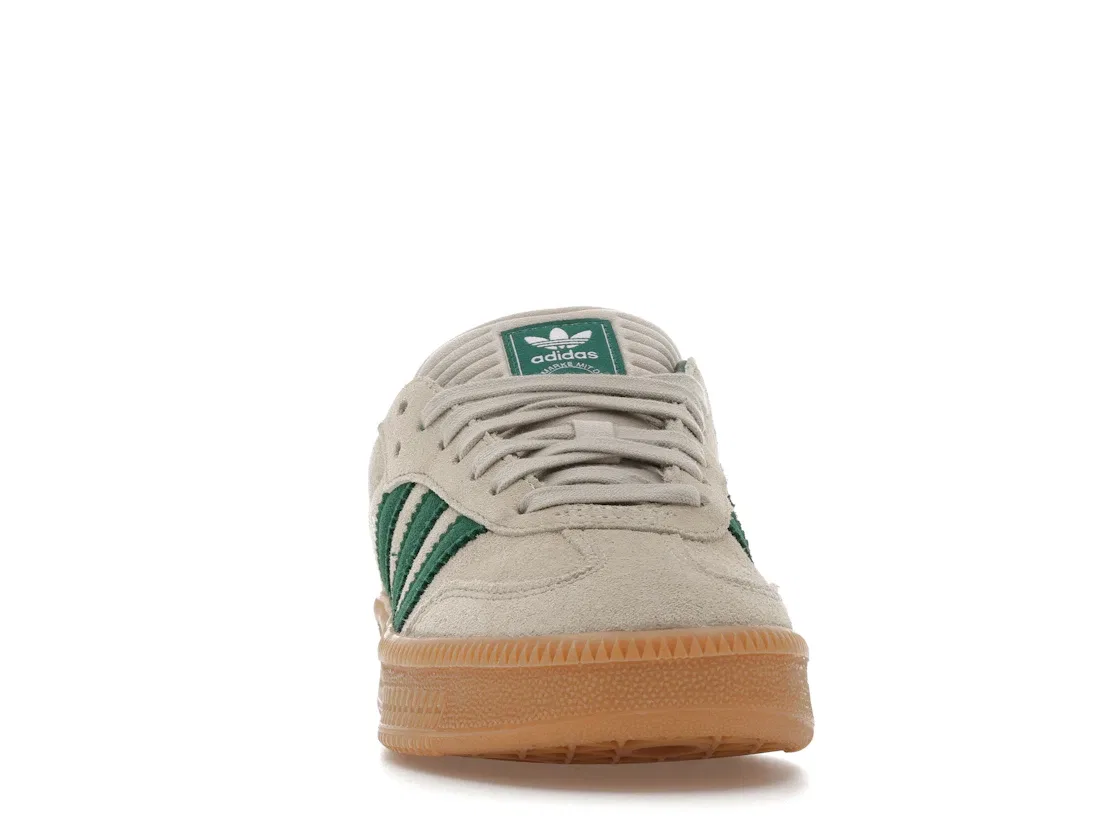 Детские кроссовки Lifestyle Adidas Samba XLG, Putty Grey/Collegiate Green/ Gum — фото 2
