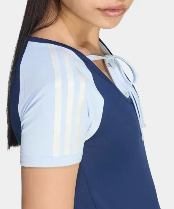Футболка с принтом Summer Glow, Adidas, ночной индиго, кристальное небо — фото 3
