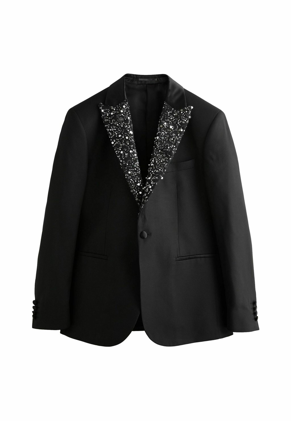 

Пиджак-блейзер REGULAR FIT EDIT SEQUIN LAPEL Next, черный