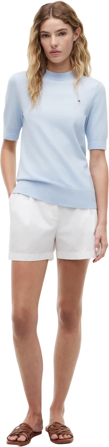 Женский пуловер с круглым вырезом Tommy Hilfiger, Breezy Blue — фото 4