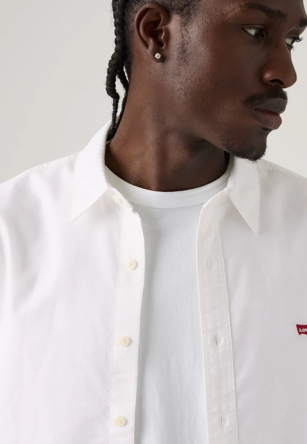 Стандартная рубашка с батарейным питанием - рубашка Levi'S, Bright White — фото 4