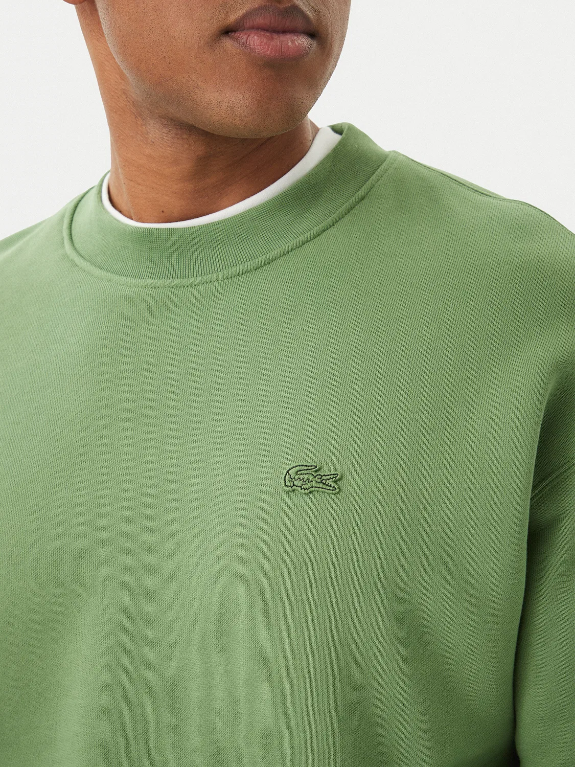 Женская толстовка стандартного кроя Lacoste, светло-зеленый — фото 4