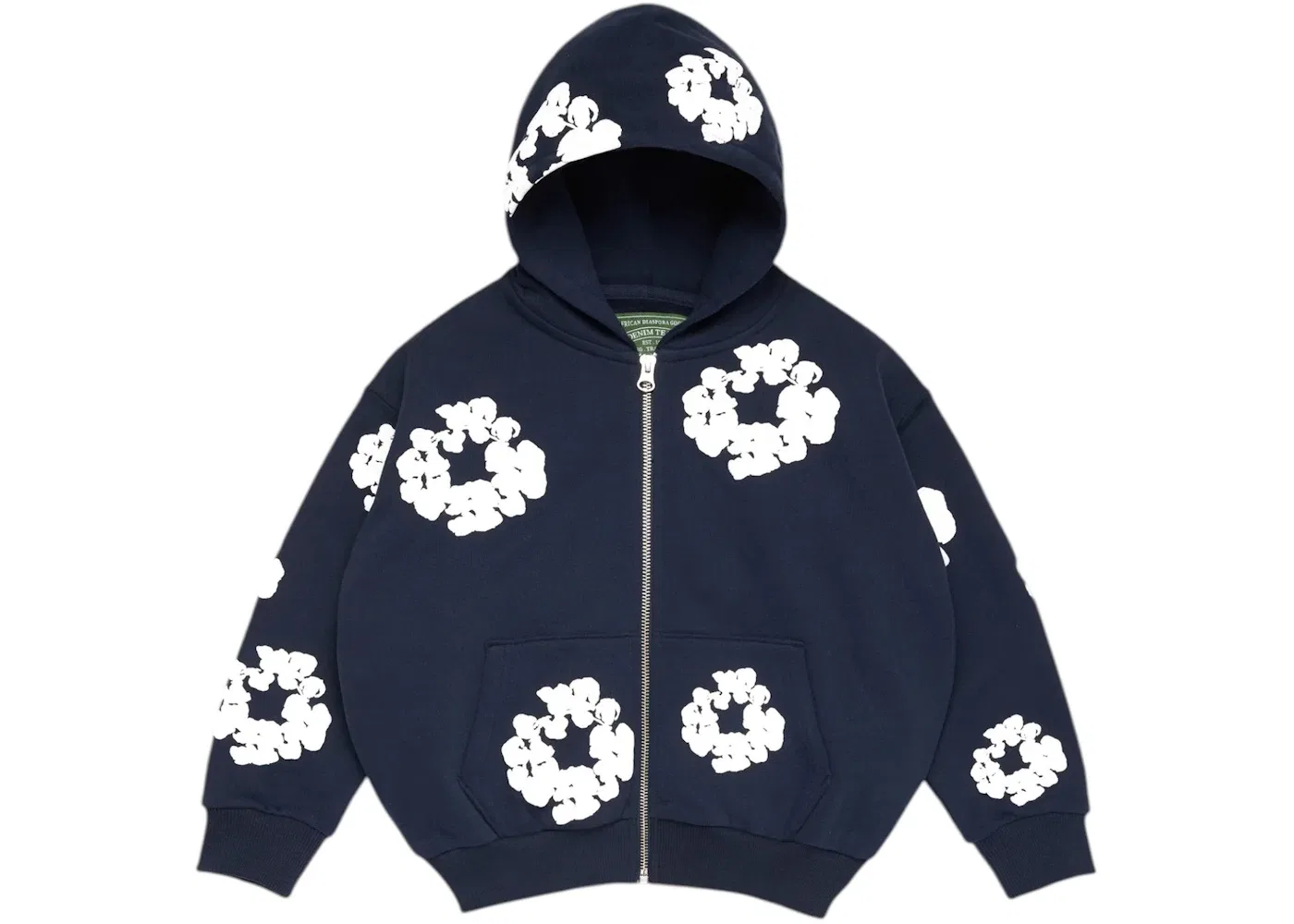 Детская худи с принтом Cotton Wreath Denim Tears, Navy