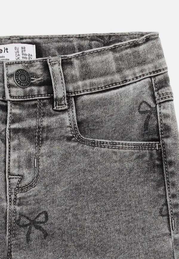 Джинсы с принтом 3555-on noos, Name It, Light Grey Denim, светло-серый — фото 4