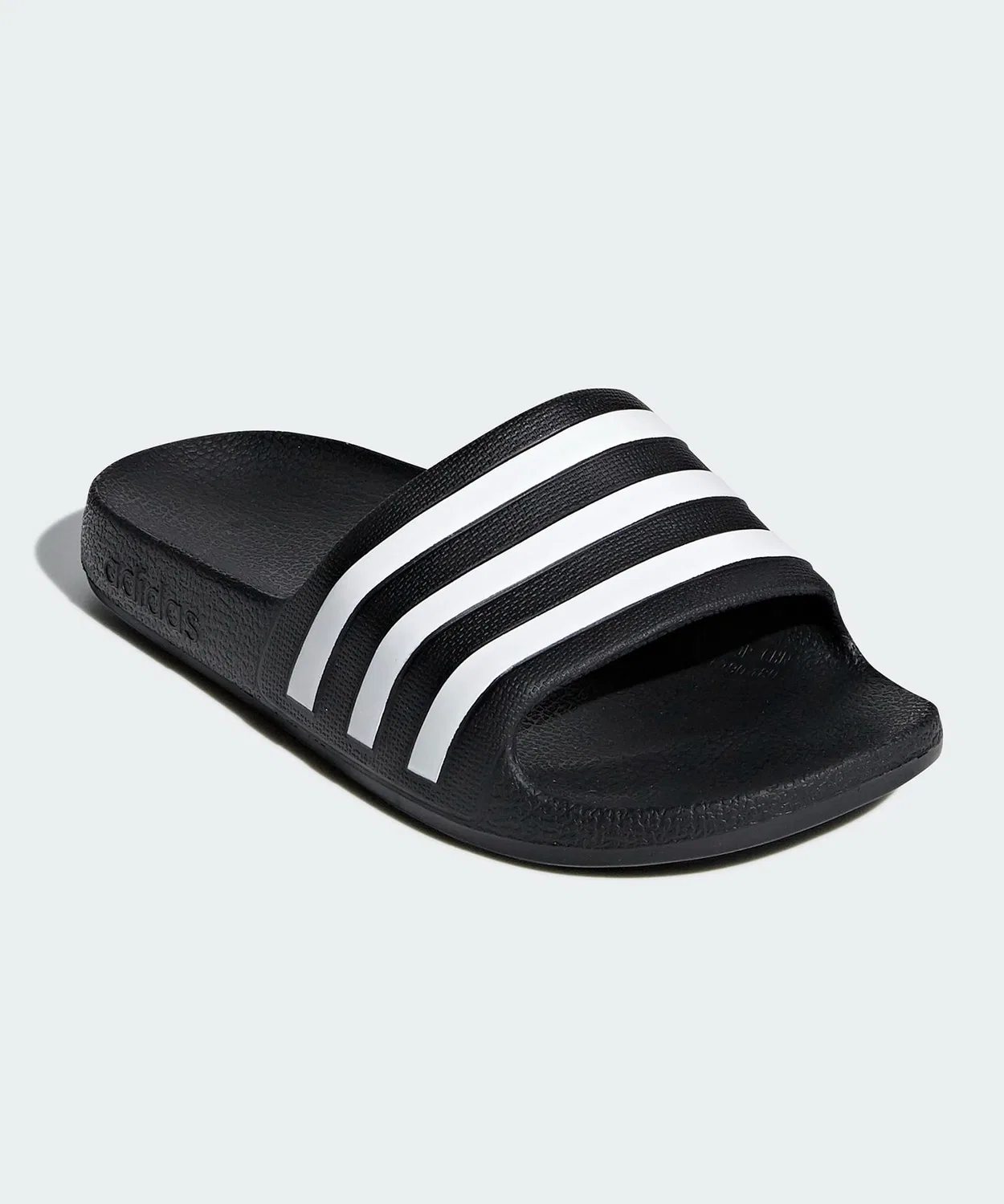 Детские сандалии с тремя полосками ADILETTE AQUA K Adidas, Black/White
