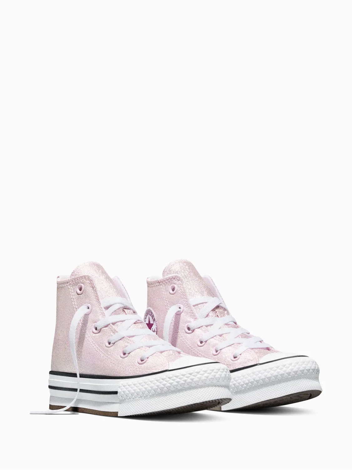 Кроссовки высокие Converse Chuck Taylor Lift Shine, розовый — фото 3