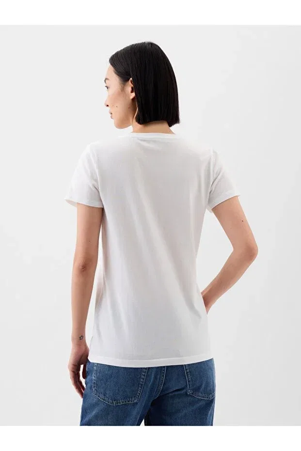 Женская футболка с принтом Gap, Off-White — фото 4
