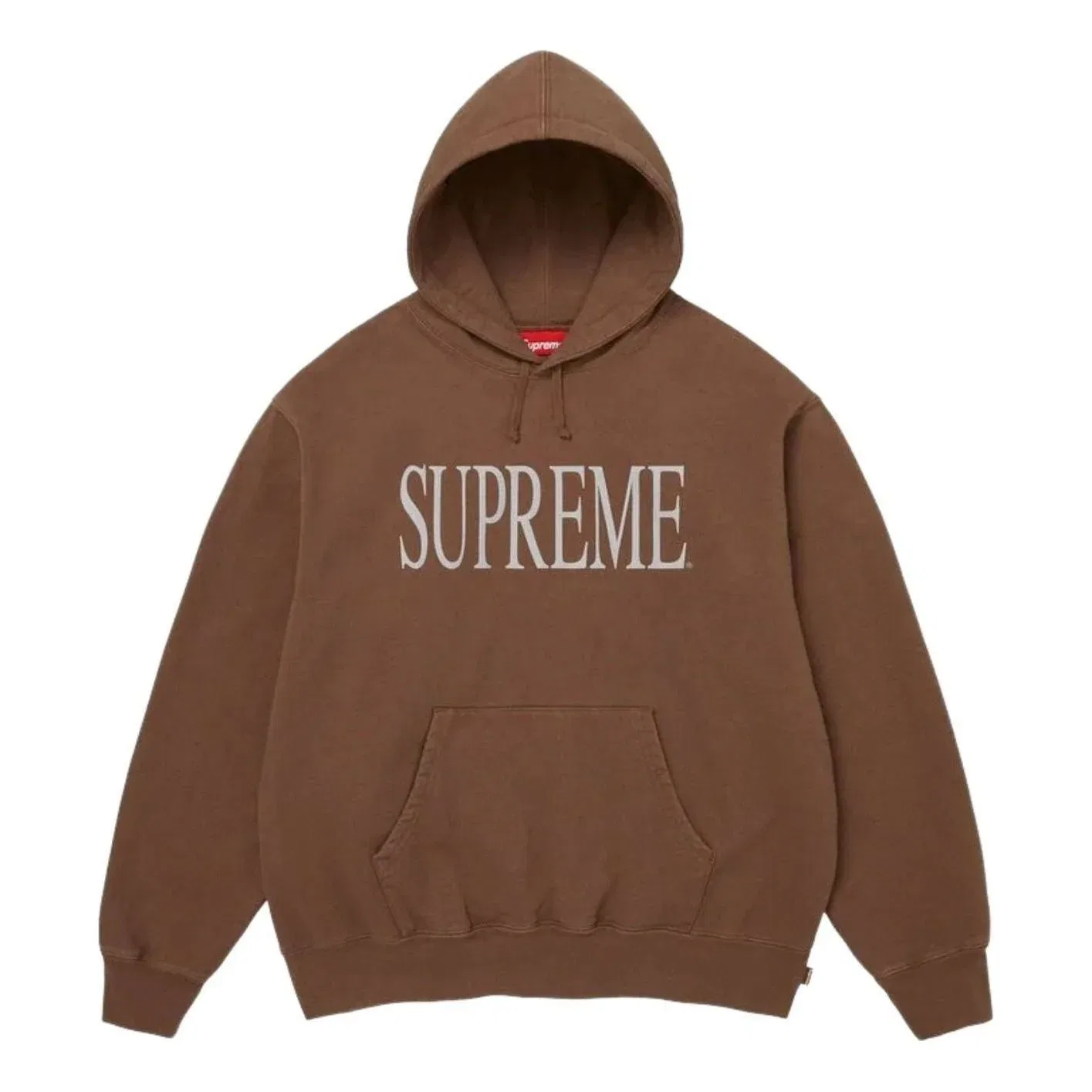 Мужское худи FW26 Capital Hooded Sweatshirt 'Brown' Supreme, коричневый