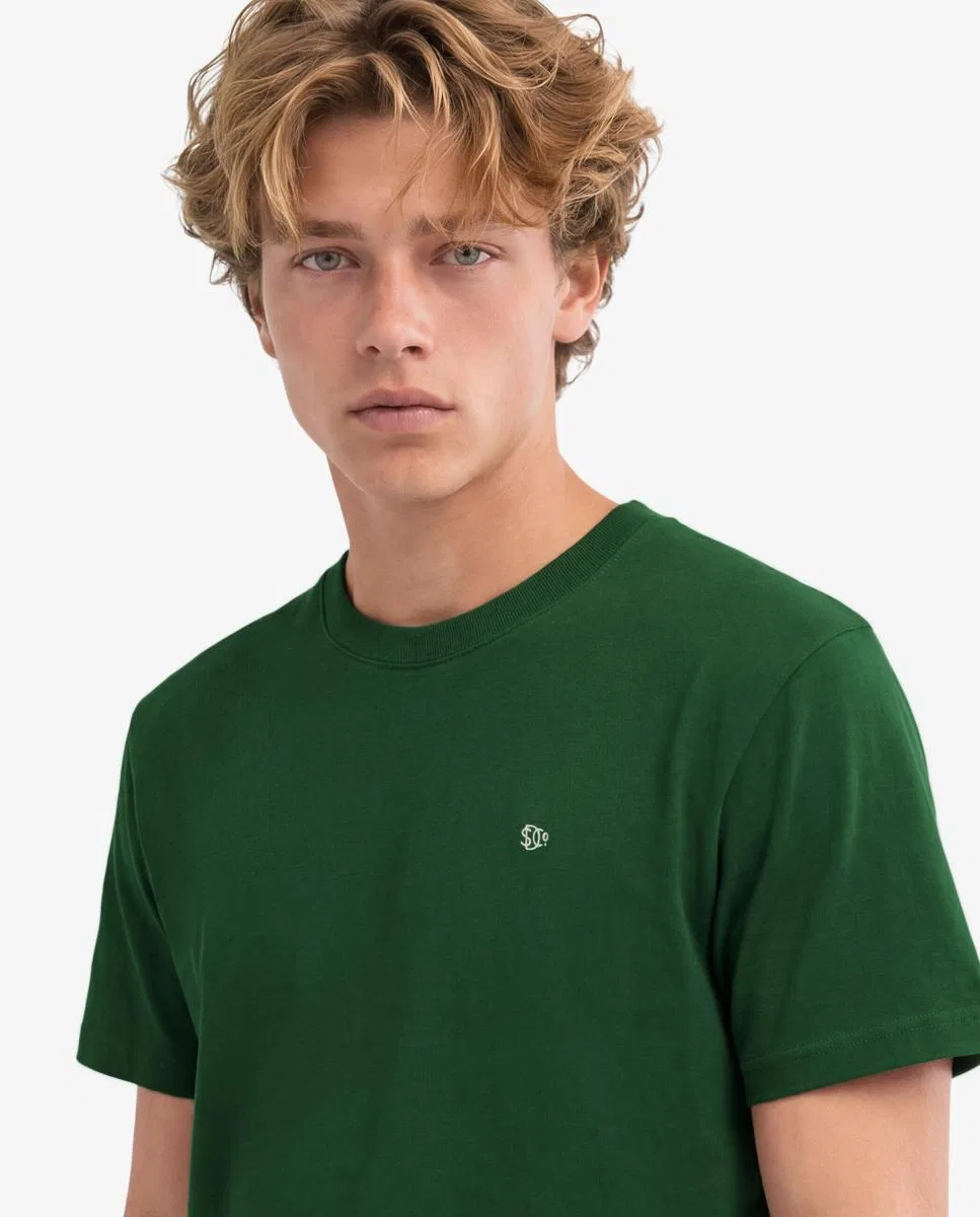 Мужская футболка с вышивкой, Essential Sdco Logo, Superdry, зеленый — фото 3