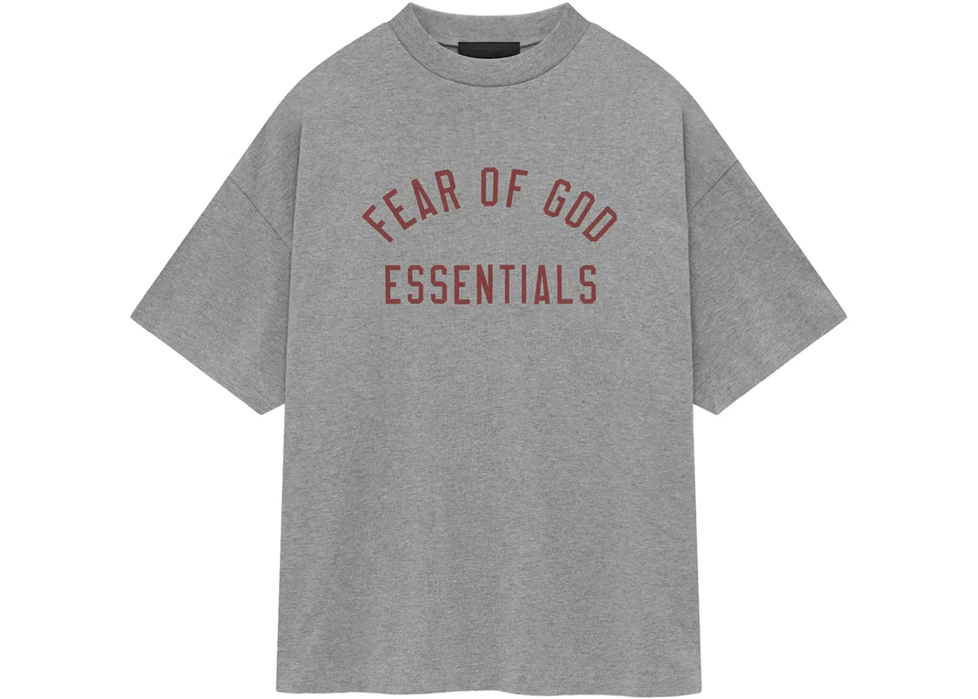 Мужская футболка с круглым вырезом из джерси Dark Heather Fear of God Essentials, Dark Heather