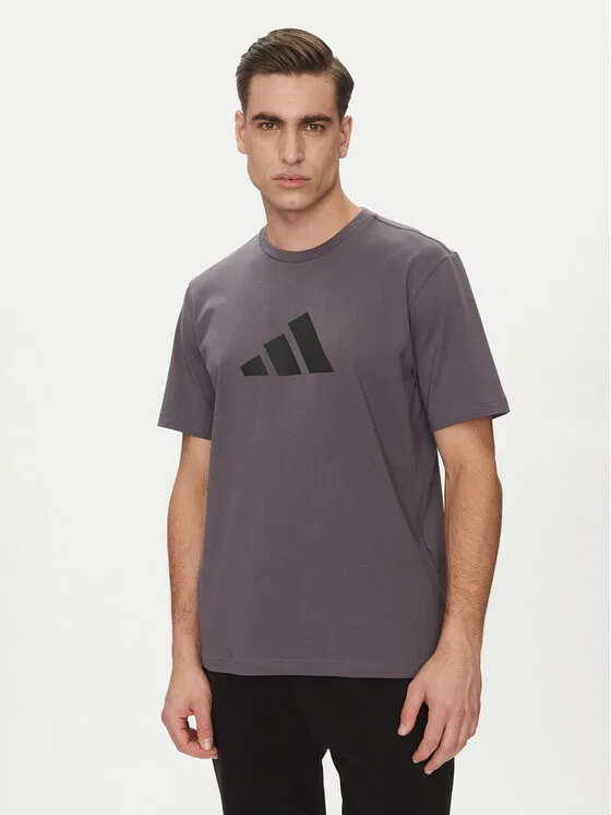 Футболка regular fit Future Icons 3 Bar Logo Adidas, серый