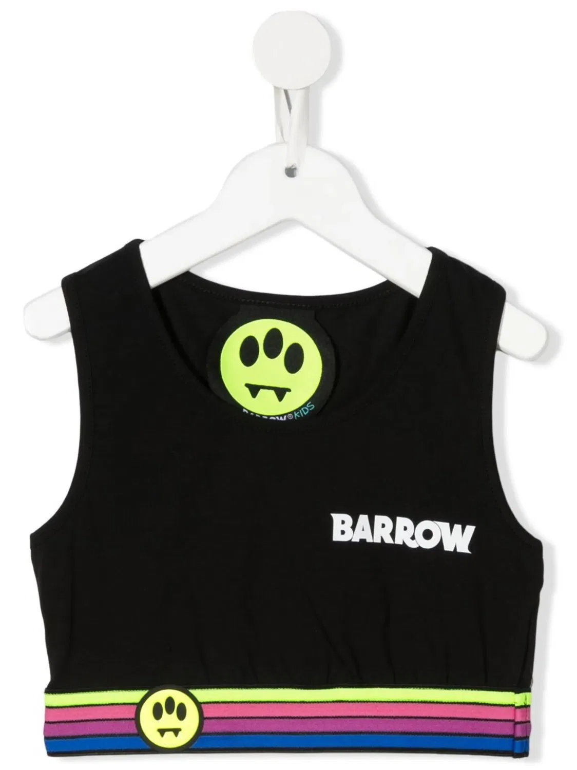 Укороченный топ с логотипом BARROW, черный