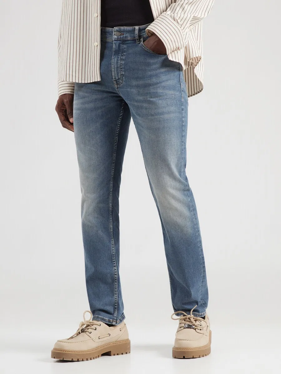 Джинсы BOSS Slim fit 'DELAWARE' синего цвета — фото 3