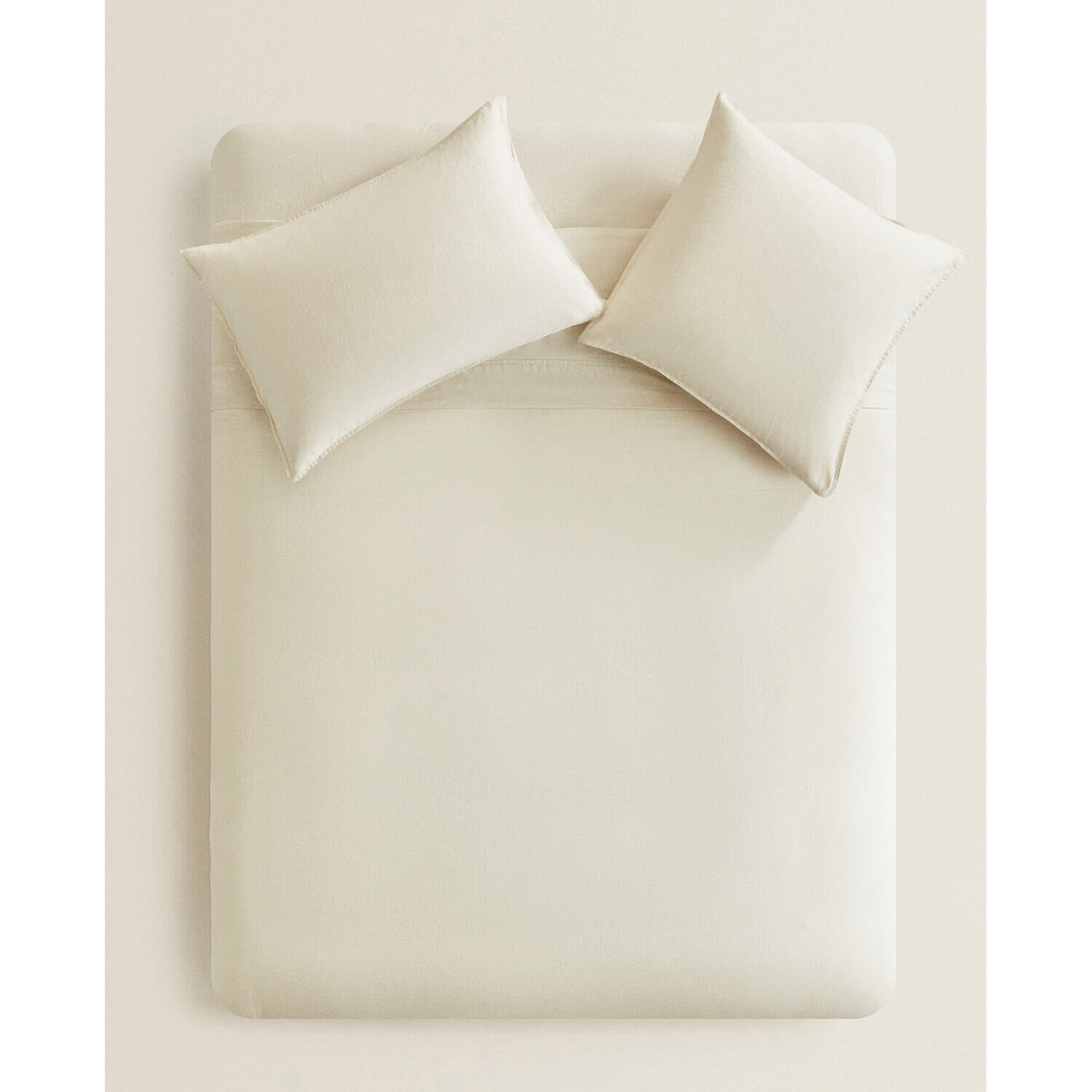 

Пододеяльник Zara Home Washed Linen 140 г/м², песочный, Бежевый, Пододеяльник Zara Home Washed Linen 140 г/м², песочный