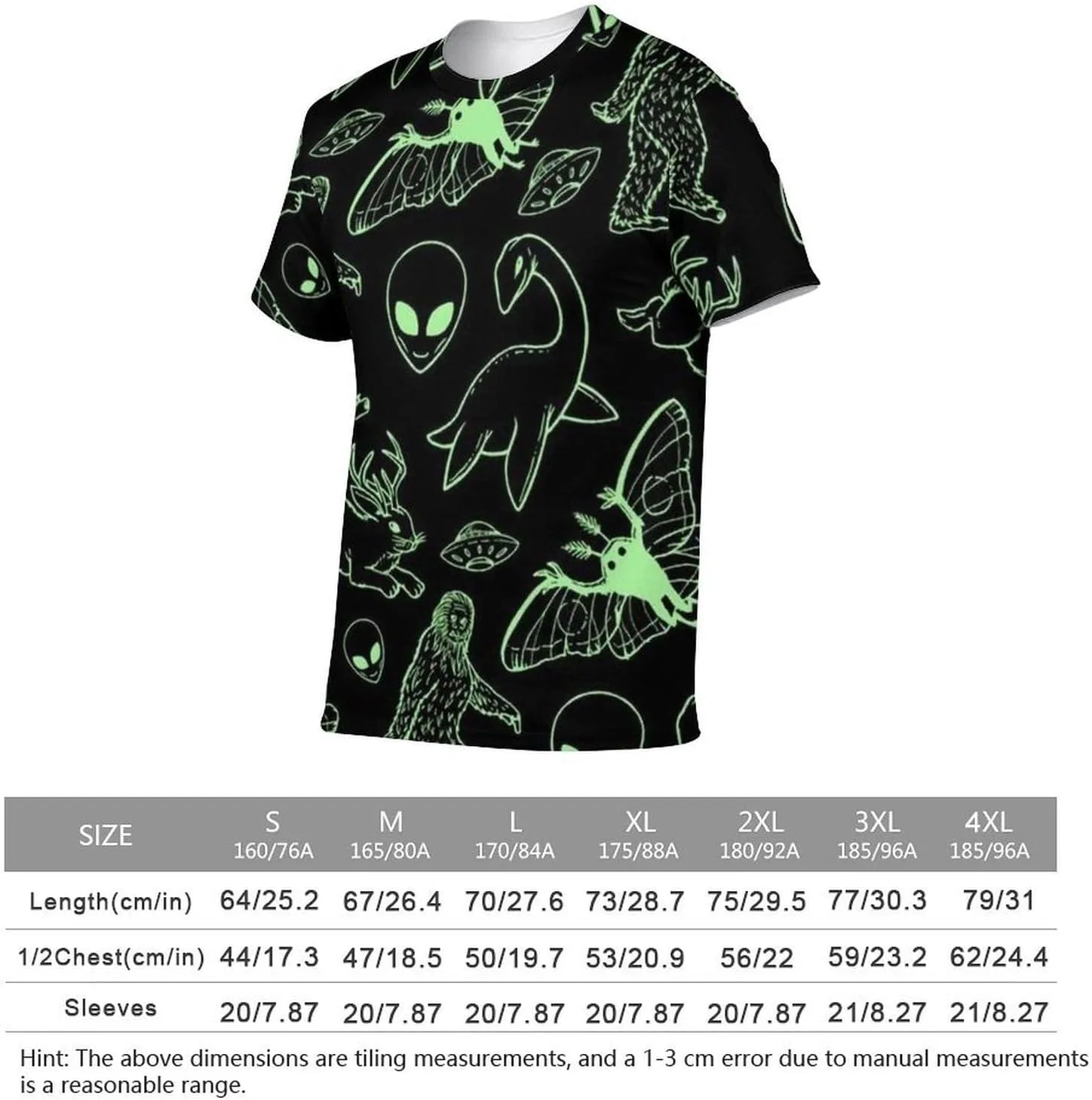 Женская футболка с принтом Style-13, Unisex Summer T-Shirt Funny T-Shirt Round Neck Stylish Short-Sleeve Graphic Print Top Casual T-Shirt — фото 4