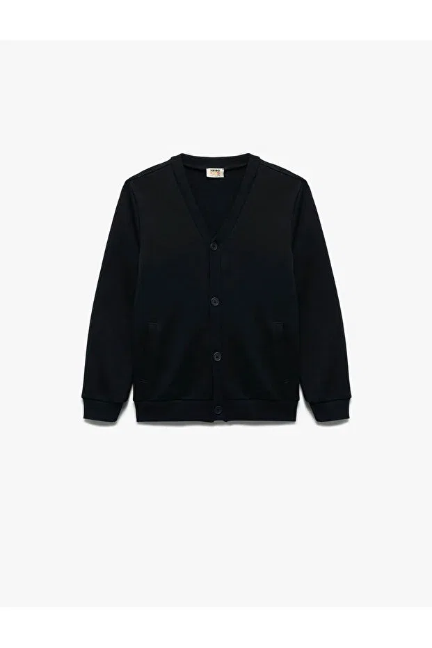 Детский кардиган для мальчиков с длинным рукавом Koton, Navy Blue