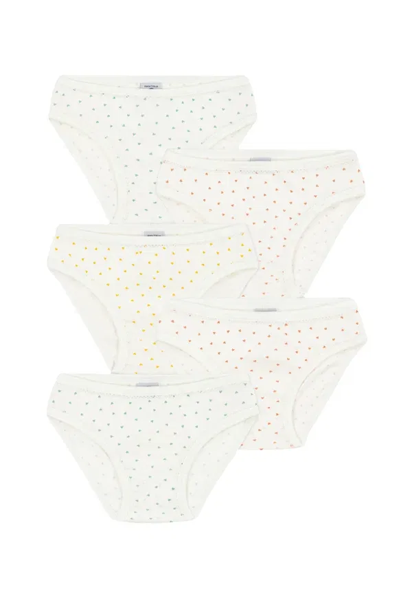 Комплект трусов 5 штук Kids culottes Petit Bateau Multi-coloured, White, белый/мультиколор