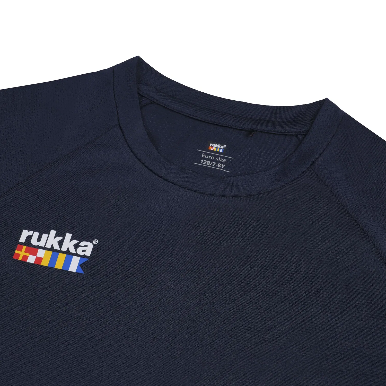 Футболка эластичная Ylimuonio Jr Rukka, темно-синяя — фото 4
