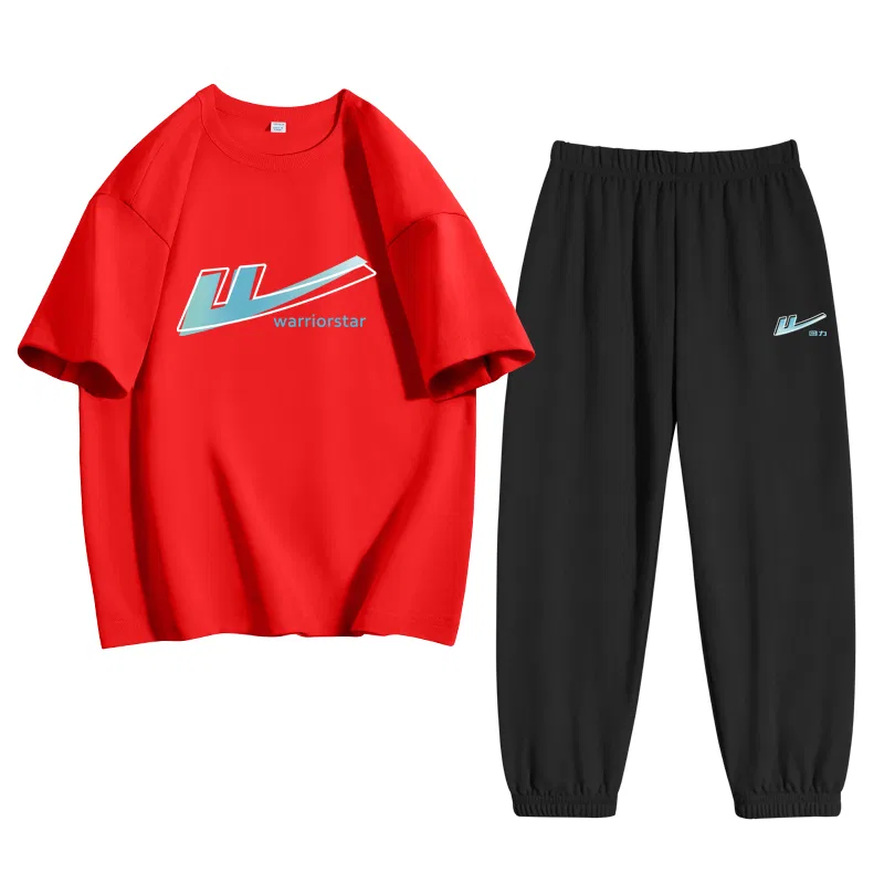 Детский спортивный комплект с градиентным принтом, Red/H Gradient Pattern-Black/H Gradient Blue K, WARRIOR