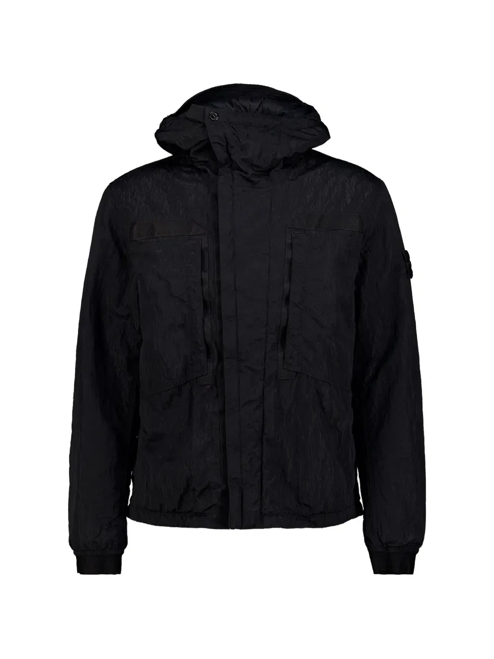 Куртка с капюшоном и с водоотталкивающей пропиткой Stone Island, черный