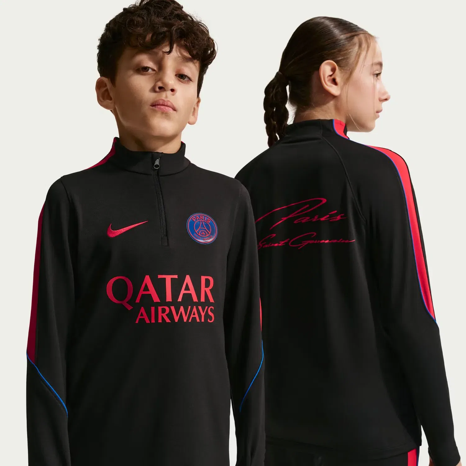 Детская футболка для мальчиков с длинным рукавом Nike, Negro — фото 4