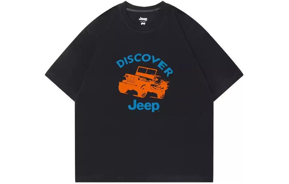 Футболка для начальной школы Jeep, черная — фото 2