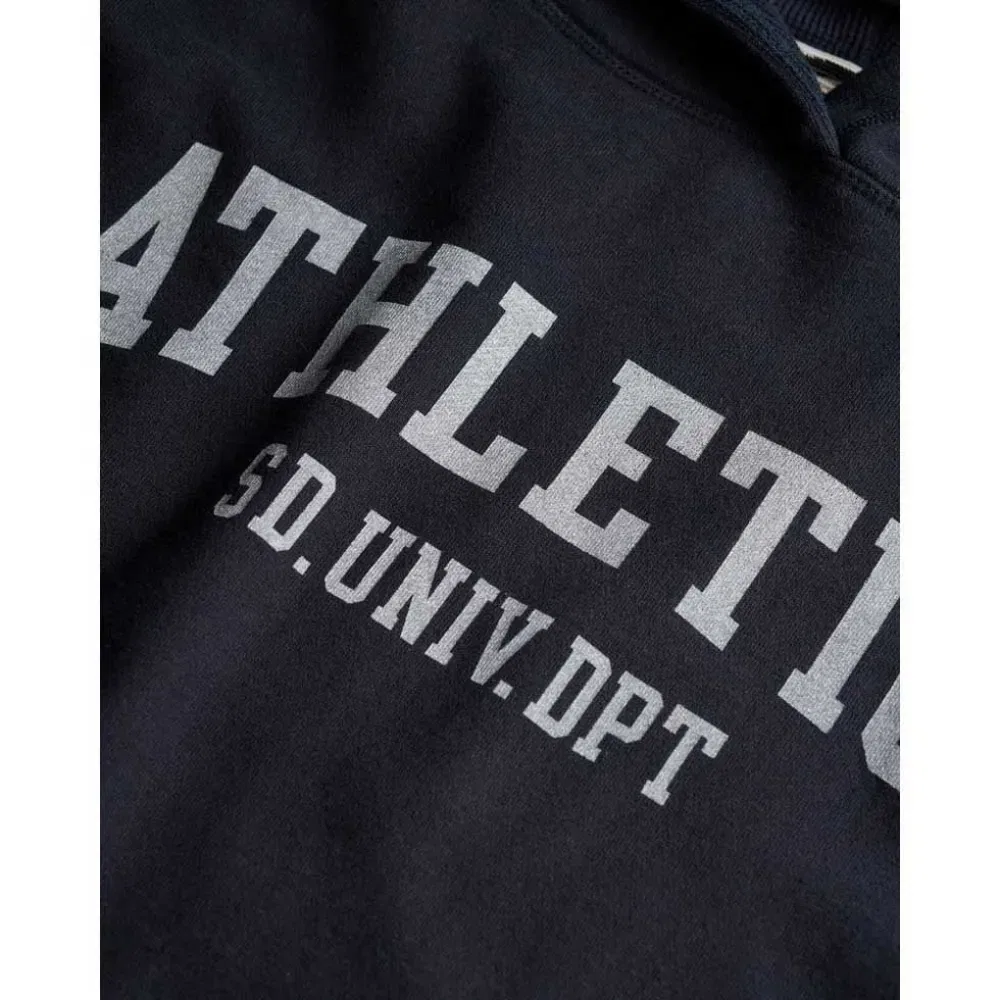 Худи Athletic Essential Relaxed Superdry, черный — фото 2