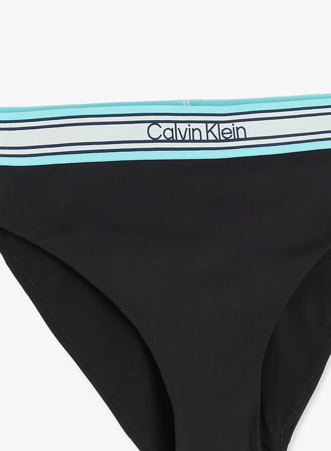 Плавки бикини с логотипом Icon stripe Calvin Klein, черный — фото 3