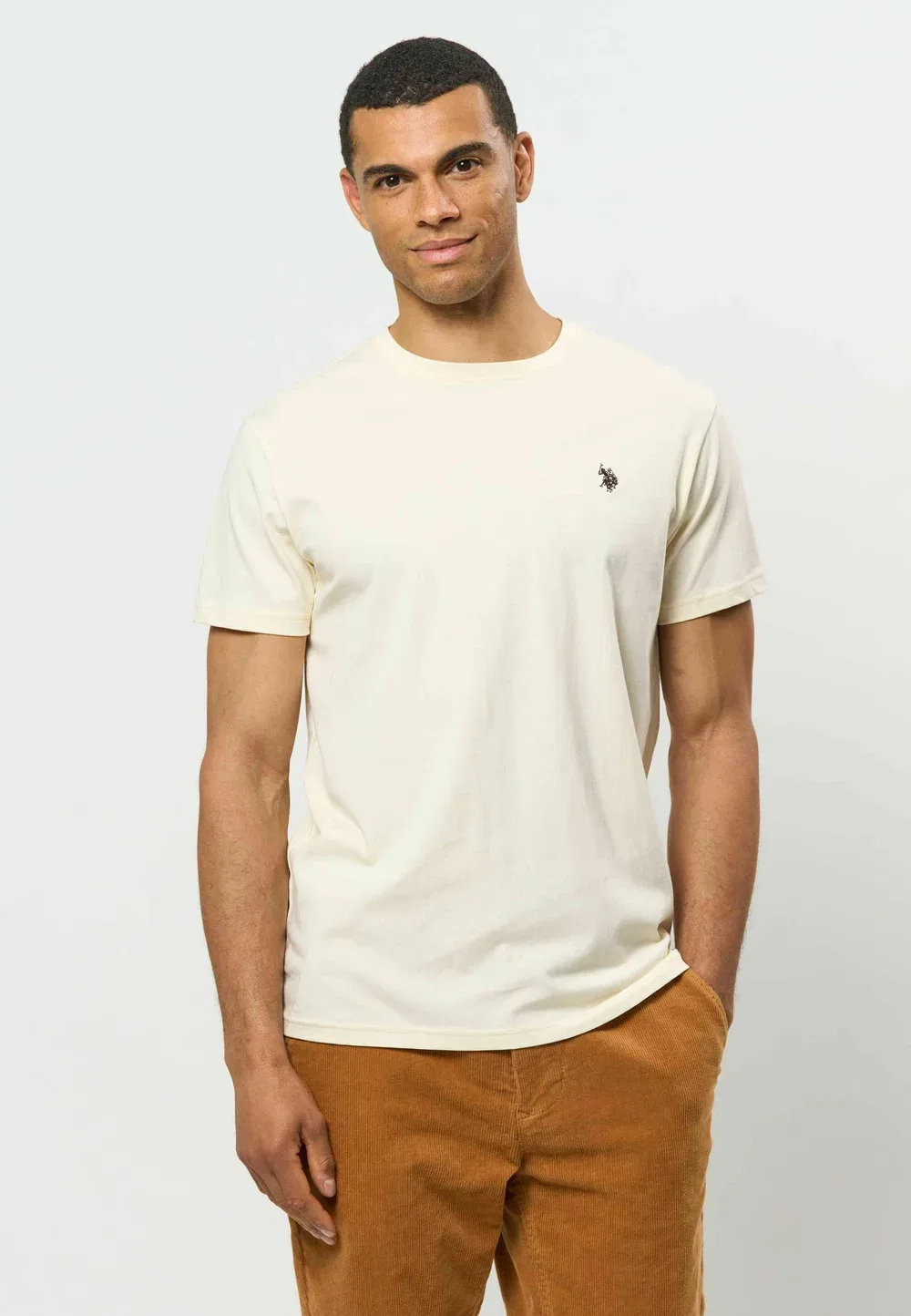 Футболка Umarjun - базовая футболка U.S. Polo Assn., Whitecap Gray