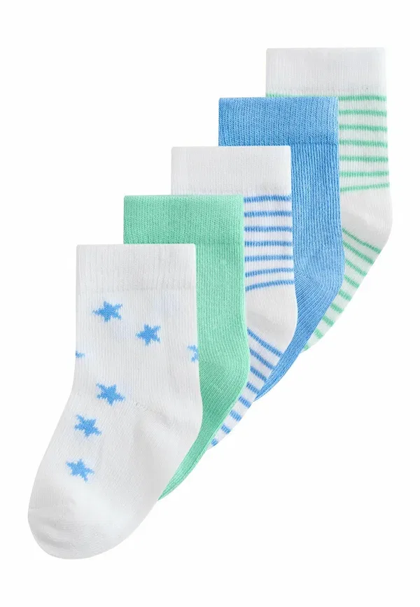 Носки 5 пар в упаковке, хлопок, Baby socks 5 pack, Next, green, зеленый